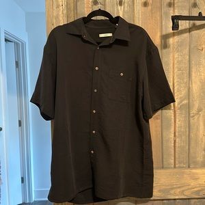 Nice black button up size medium great fabric!!!